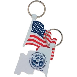 Flag Tag Flag Tag, American, Flag, Key, Patriotic, Tag, Key Tag, Key Ring, Key Chain, Imprinted, Personalized, Promotional, with name on it, giveaway 
