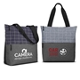 Flannel Check Accent Tote Bag  Tote Bag, Flannel Tote, Tote Bag with logo, Personalized tote, personalized, with logo, imprinted