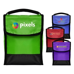 Foldable Snack & Lunch Bag - Full Color Imprint Snack Cooler, Lunch Bag, Foldable Lunch Bag, Snack Size Lunch Bag, 4 Color Process, Imprinted, Personalized, Promotional, with name on it