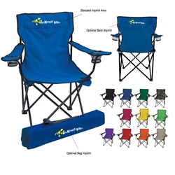 Folding Chair with Carrying Bag Folding Chair, Carry All Chair, Outdoor Portable Chair, Stadium Chair, Stadium Seat, Imprinted, Personalized, Promotional, with name on it, Giveaway, Gift Idea