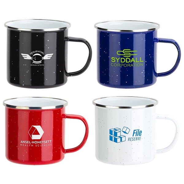Foundry 16 oz Enamel-Lined Iron Coffee Mug | Care Promotions