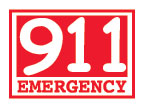 Glow-in-the-Dark Call 911 Emergency Temporary Tattoo fire safety promotional items, fire safety, kids fire safety, fire prevention, fire prevention week, fire engine, temporary tattoo, fire station giveaway