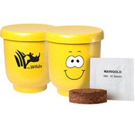 Goofy Group™ Grow Pot Eco Marigold Flower Planter - FLW004