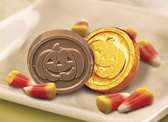 Halloween Pumpkin Chocolate Coin | Care Promotions