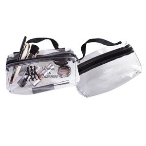 Handle with Clear Cosmetic Bag