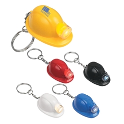 Hard Hat LED Key Chain Hard Hat LED Key Chain, Hard, Hat, LED, Light, Key, Chain, Tag, Ring, Imprinted, Personalized, Promotional, with name on it, giveaway,