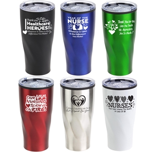 Healthcare Appreciation & Recognition Oasis 20 oz Stainless Steel & Polypropylene Tumblers  