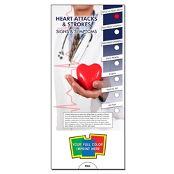 Heart Attacks & Strokes Slide Chart promotional slide chart, Heart Attack Prevention, promotional items, Heart, slide chart, safety educational promos, heart attacks, stroke, heart care, health, doctors, hospitals