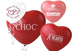 Heart Balloons Latex balloons, party goods, decorations, celebrations, heart shaped balloons, promotional balloons, custom balloons, imprinted balloons
