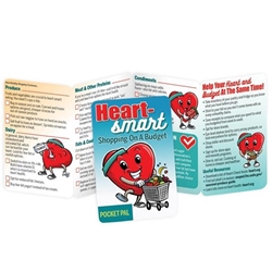 Heart-Smart Shopping On A Budget Pock Pal Heart smart shopping, heart health shopping tips, heart health giveaways, healthy heart promotions, heart health promotional items, health fair giveaways, employee wellness giveaways, educational promotional products