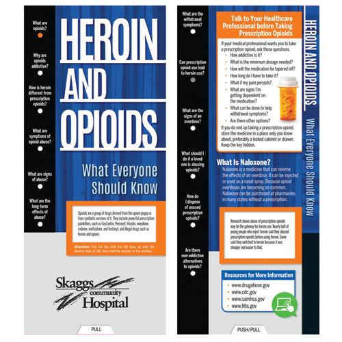 Heroin & Opioids: What Everyone Should Know Slideguide Heroin, Awareness, Opioids, Prevention, Promotion, Promo, Slideguide, Slider, Giveaways, Handouts, Guides 