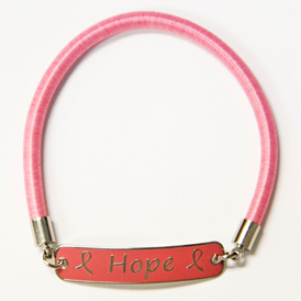 Hope Breast Cancer Awareness Elastic Bracelet