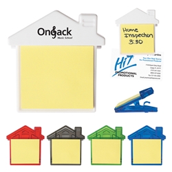 House Clip With Sticky Notes House Clip With Sticky Notes, House, Clip, with, Sticky, Notes, Imprinted, Personalized, Promotional, with name on it, giveaway,