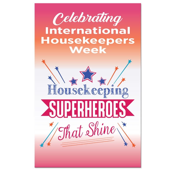 "Housekeeping: Superheroes That Shine" Theme 11 x 17" Posters (Sold in Packs of 10)  - HKW100