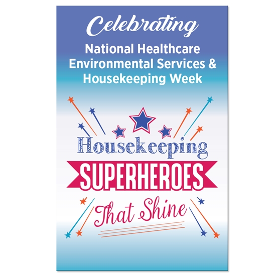 "Housekeeping: Superheroes That Shine" Theme 11 x 17" Posters (Sold in Packs of 10)  - HKW100