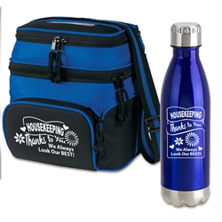 Customer Service: You Make A Difference In So Many Ways! Deluxe Break Pack   Lunch Bag Combo, Appreciation Gift Combo, Cooler and Bottle Combo, Break Pack, Housekeeping Gift Set, Theme, promotional products, scooler set, Lunch bag, Imprinted