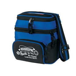 Housekeeping: Thanks To You We Always Look Our Best! Deluxe Chill Insulated 6 Pack Cooler  Chill insulated 6 pack cooler,  Lunch Bag, Insulated Cooler, 8 pack cooler, 6 pack cooler, All Purpose, Elite, Zip, Polyester, Promotional Events, Trade Show Bags, Health Fair, Imprinted, Tote, Reusable, Recognition, Travel , imprinted