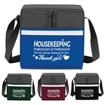 "Housekeeping: Through & Through We Can Always Depend On You" Two-Tone Accent 12-Pack Cooler   