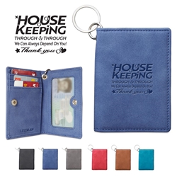 "Housekeeping: Through and Through We Can Always Depend On You!" Leeman™ Nuba ID Wallet  Housekeeping, EVS, Environmental Services Week, Appreciation, Recognition, Employee Appreciation, Employee Recognition Wallet, Appreciation, Key Tag Wallet, business gifts, corporate holiday gifts, custom Key Tag phone wallet, custom printed Key Tag wallet, customized key tag wallet, promotional wallet key tag, Key Tag Wallet promotional products, employee appreciation gifts, recognition gifts, custom logo thank you gifts