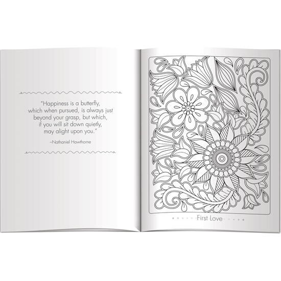 Hues of Happiness (Flowers) Color Comfort Coloring Book - EDU395