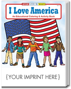 I Love America Coloring & Activity Book | Care Promotions