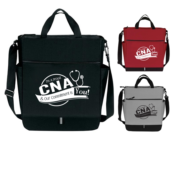 "I'm a Proud CNA & Our Commitment Is You! Metro Crossbody Tote    - NAW009