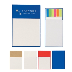Jotter Pad With Sticky Flags Jotter Pad With Sticky Flags, Jotter, Pad, with, Sticky, Pads, Notes, Imprinted, Personalized, Promotional, with name on it, giveaway,