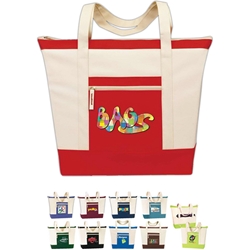Jumbo Zip Tote All Purpose, Jumbo, Zip, Polyester, Promotional Events, Trade Show Bags, Health Fair, Imprinted, Tote, Reusable, Recognition, Travel 