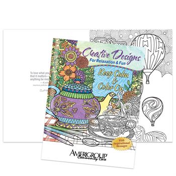 Keep Calm & Color On, Creative Designs For Relaxation & Fun Adult Coloring Book Coloring Books for Adults, Stress Relief, Adult Coloring Books, promotional coloring books