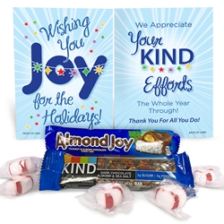 Kindness & Joy Holiday Treat Set  Holiday employee recognition Treat, employee holiday appreciation treat, Employee Holiday Treat Giveaway, Employee Holiday Appreciation Candy Kit
