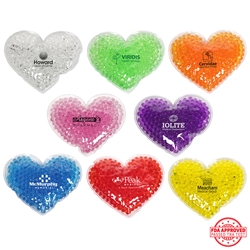 Large Heart Gel Hot/Cold Pack heart promotional items,heart health giveaways, promotional gel pack, heart gel pack, american heart month, heart health education, cardiology giveaways, employee wellness, first aid