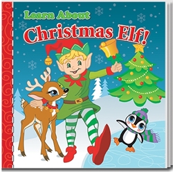 Learn About Christmas Elf Storybook promotional story book, recycling promotional items, earth day giveaways, earth day promotional products, recycling promotions, eco friendly giveaways for kids