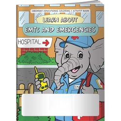Learn About EMTs and Emergencies Coloring Book Learn About EMTs and Emergencies Coloring Book, BetterLifeLine, BetterLife, Education, Educational, information, Informational, Wellness, Guide, Brochure, Paper, Low-cost, Low-Price, Cheap, Instruction, Instructional, Booklet, Small, Reference, Interactive, Learn, Learning, Read, Reading, Health, Well-Being, Living, Awareness, ColoringBook, ActivityBook, Activity, Crayon, Maze, Word, Search, Scramble, Entertain, Educate, Activities, Schools, Lessons, Kid, Child, Children, Story, Storyline, Stories, Imprinted, Personalized, Promotional, with name on it, Giveaway,