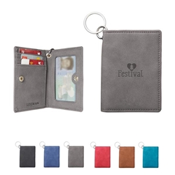 Leeman™ Nuba ID Wallet business gifts, corporate holiday gifts, custom Key Tag phone wallet, custom printed Key Tag wallet, customized key tag wallet, promotional wallet key tag, Key Tag Wallet promotional products, employee appreciation gifts, recognition gifts, custom logo thank you gifts