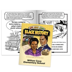  Lets Learn About Black History Educational Activities Book  black history month promotional items, black history month activity book, black history month giveaways, black history educational items, African American history promotions, educational activity books, 