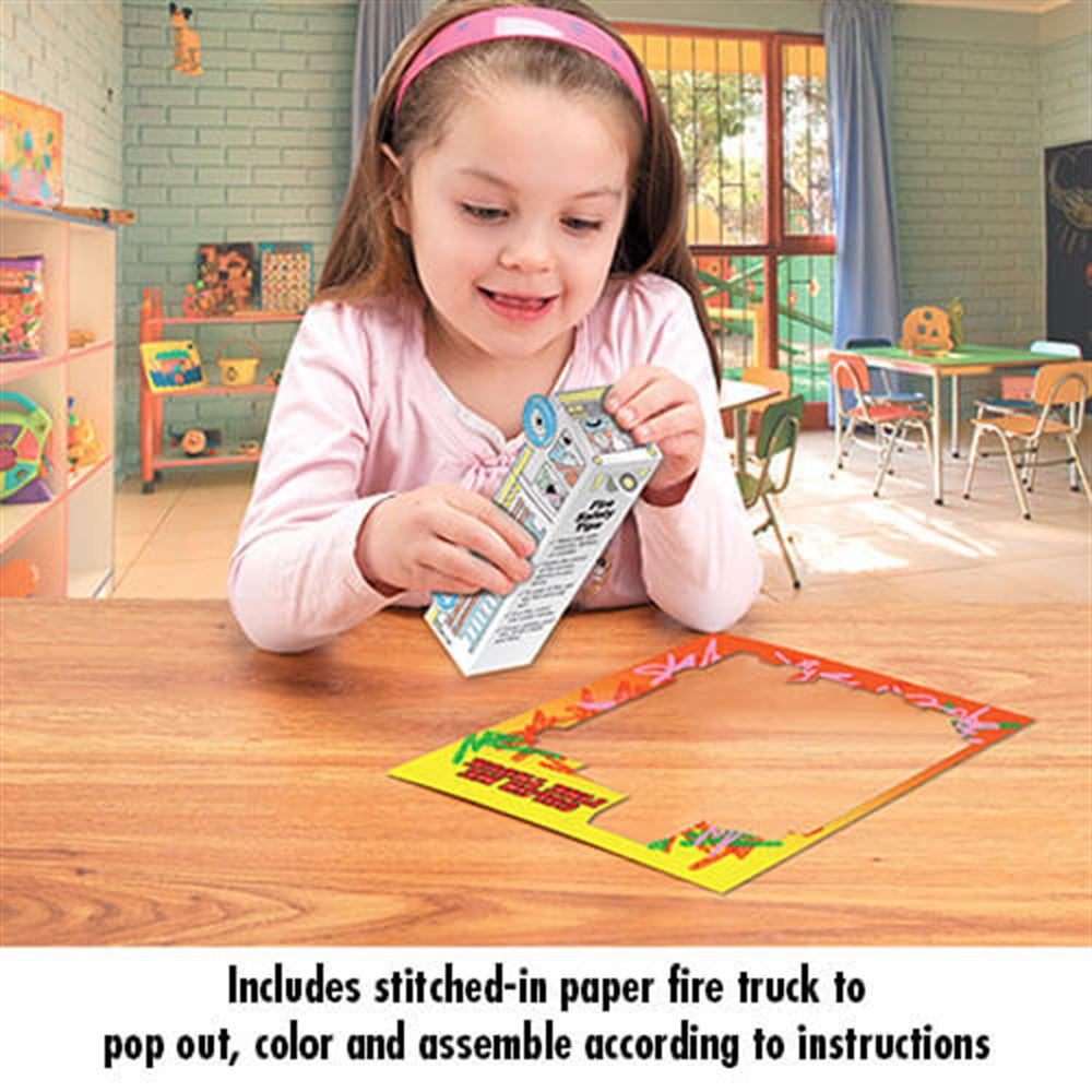 Let's Learn The ABC's Of Fire Safety With Pop-Out Fire Truck Educational Activities Book  - FPW036