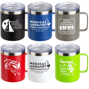 Med Lab Professionals Recognition & Appreciation Ceva 14 oz Copper-Coated Powder-Coated Insulated Mug  