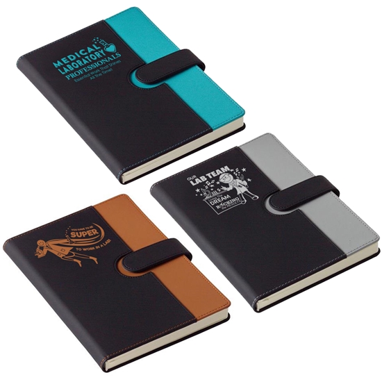 "Medical Laboratory Professionals: Essential Work That Shines All The Time!" Chic Journal with Magnetic Closure  - MLW071