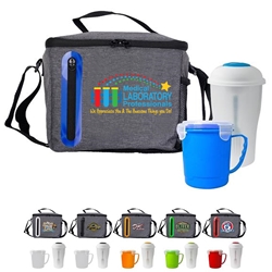  "Medical Laboratory Professionals: We Appreciate You and The Awesome Things You Do" Soup & Salad Lunch Cooler Bundle   Medical Laboratory Professionals, Theme, Soup, salad, lunch cooler set, Appreciation theme, Lunch Bag Gift Set, Lunch Bag Bottle Dish Set, Lunch Bag Promo Bundle, Imprinted, With Name On It, With Logo, 