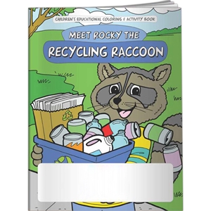 Meet Rocky the Recycling Raccoon Coloring Book