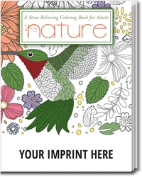 Nature Stress Relieving Coloring Books for Adults | Promotional Coloring Books | Care Promotions