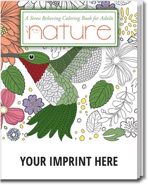 Nature Stress Relieving Coloring Book for Adults
