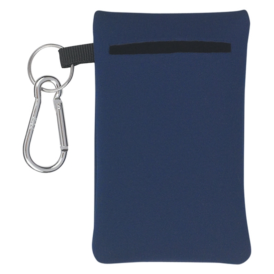 Neoprene Portable Electronics Case With Carabiner - CPA018