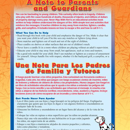 Never Play With Fire! Educational Activities Book (English/Spanish) - FPW043