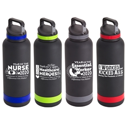 Nurses, Healthcare, Essential Worker Appreciation Trenton 25 oz. Vacuum Insulated Stainless Steel Bottle Nursing Appreciation,promotional water bottle, promotional vacuum bottle, custom logo water bottle, promotional drinkware, custom vacuum insulated drinkware, employee wellness gifts, fitness promotional items