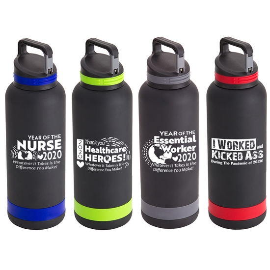 Nurses, Healthcare, Essential Worker Appreciation Trenton 25 oz. Vacuum Insulated Stainless Steel Bottle - NUR223