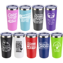 Nurses & Healthcare theme SENSO™ Classic 17 oz Vacuum Insulated Stainless Steel Tumbler  Nurses theme, Healthcare theme, Nurses, Tumbler, 17 oz Vacuum Insulated Stainless Steel Bottle, imprinted travel tumbler, Stainless Steel travel tumbler, Imprinted Tumblers, Imprinted, personalized, with name on it, Care Promotions, 