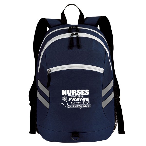 "Emergency Nurses Deserve Praise Every Day, In Every Way" Balance Laptop Backpack  - ENW056