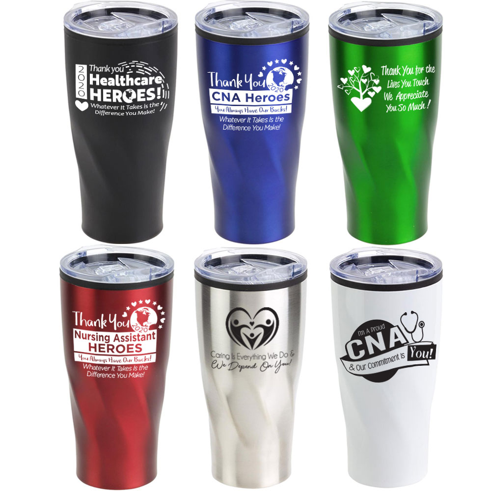 Nursing Assistants & CNA Appreciation & Recognition Oasis 20 oz Stainless Steel & Polypropylene Tumblers  - NAW018