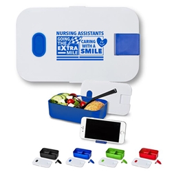 "Nursing Assistants: Going The Extra Mile...Caring with a Smile" Bento Style Lunch Box Nursing Assistants Appreciation lunch plate, CNA Recogntiion, NA Theme, CNA theme, Lunch Dish, Bento Style Lunch Plate, Lunch Plate, imprint lunch dish, personalized, with logo on it, 